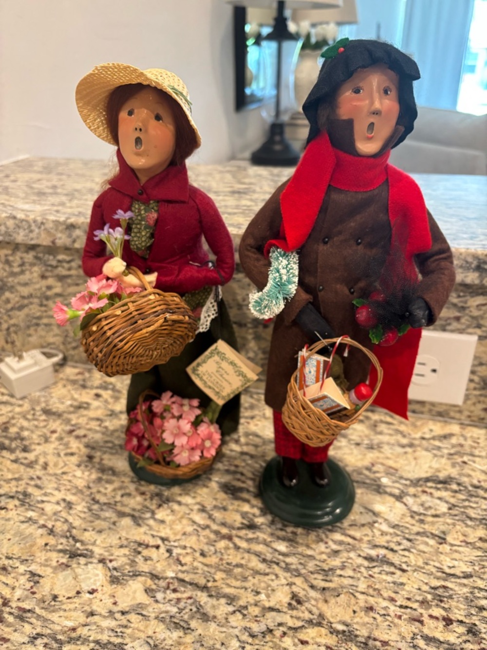 Two Vintage Byer’s Choice Carolers